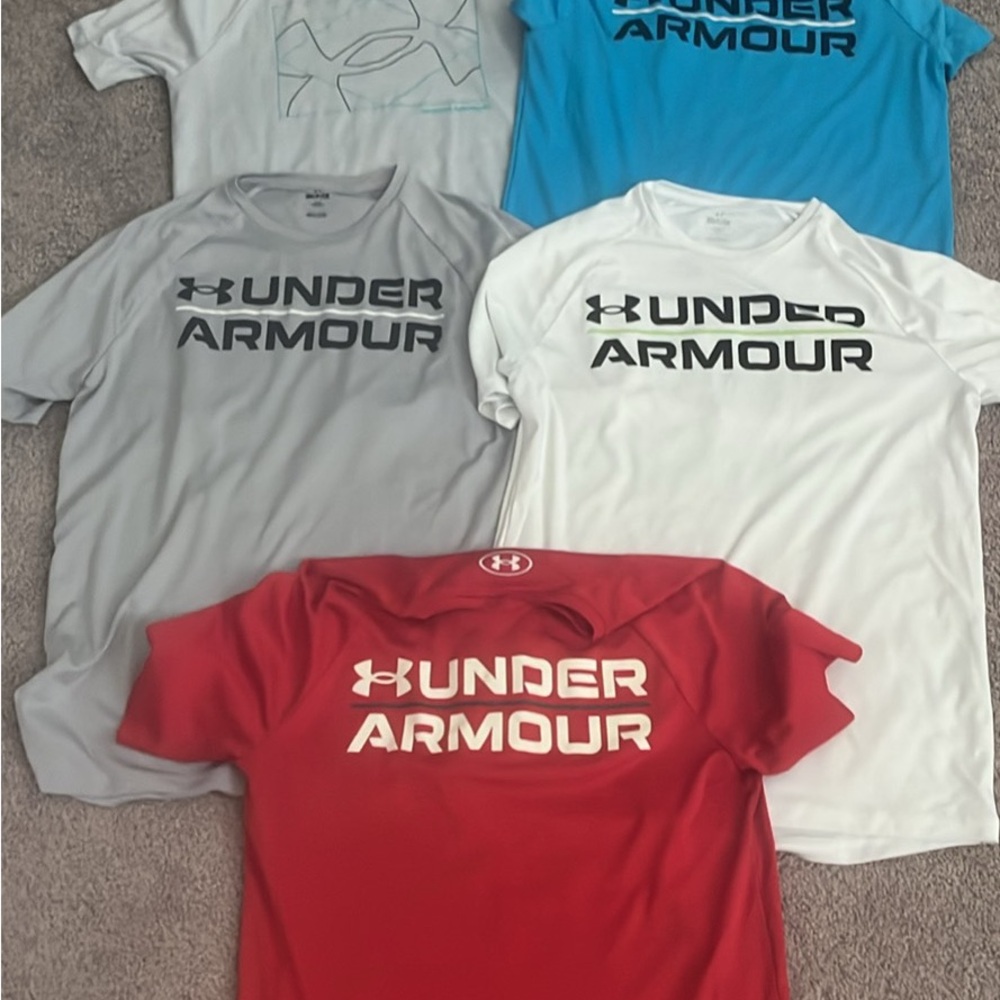 Under Armour Men's Short Sleeve Tees - Red, Gray, Blue, White